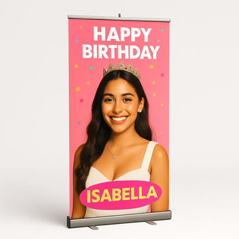 Retractable Banner for birthday and events