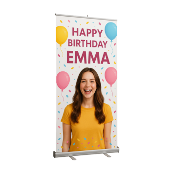Retractable Banner for birthday and events